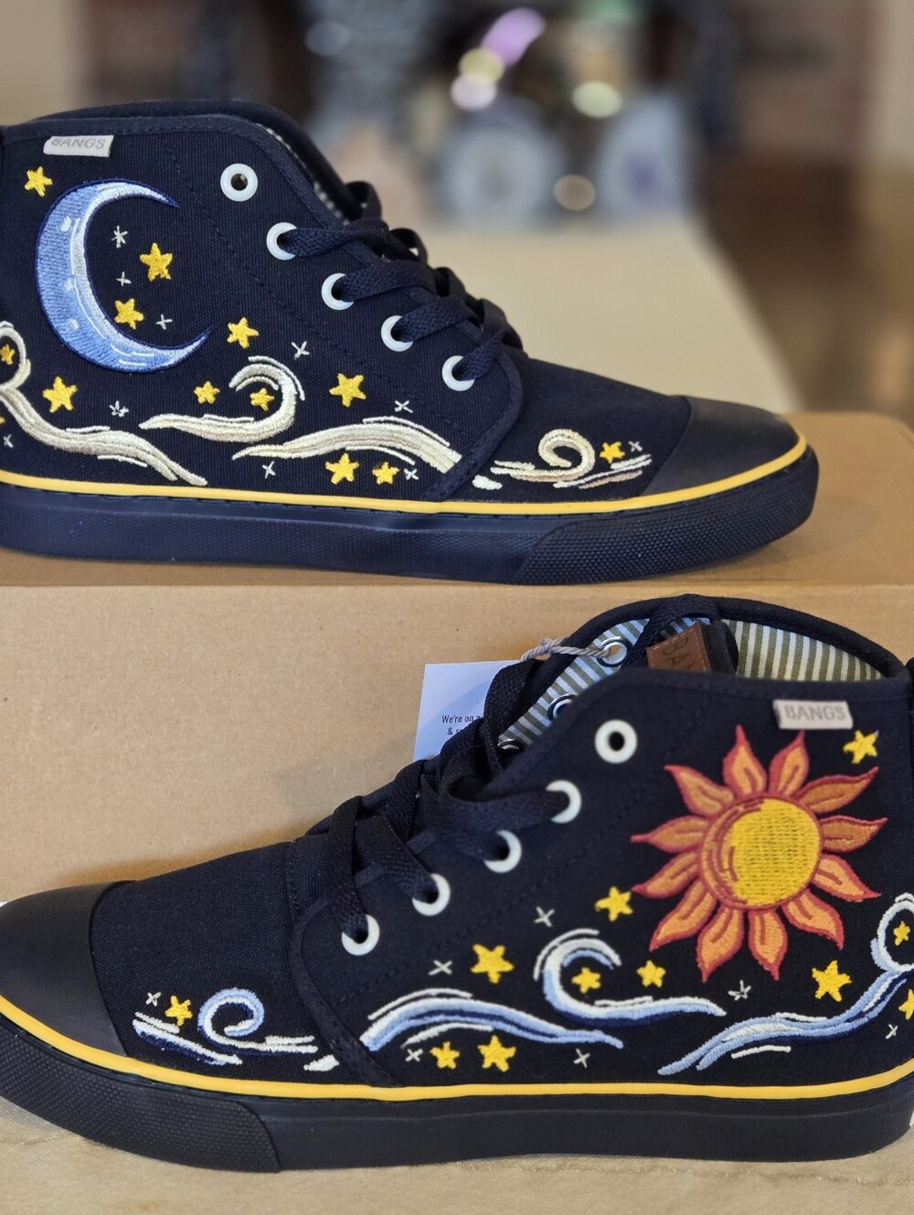 Embroidered Dawn to Dusk High Top by Bangs size 7